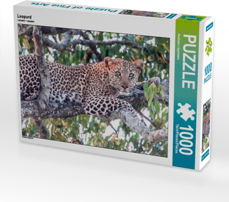Calvendo Leopard 1000 Teile Puzzle quer 640x480mm, Lippmann Andreas; 7446567