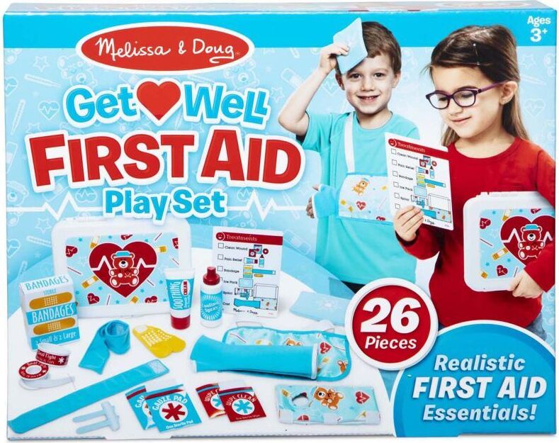 Melissa & Doug Erste-Hilfe-Koffer Spielset mit Zubehör - Arztkoffer MD40601