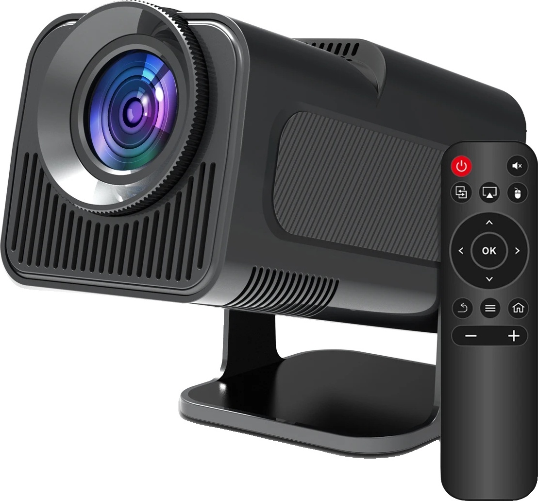 Magcubic projektor, natívne 1080P, jas 10000 lúmenov, HY320-čierny, zástrčka EÚ