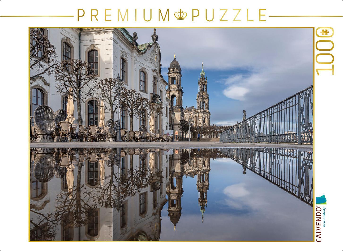 CALVENDO Puzzle Dresden katholische Hofkirche | 1000 Teile Lege-Größe 64x48cm Foto-Puzzle für glückliche Stunden