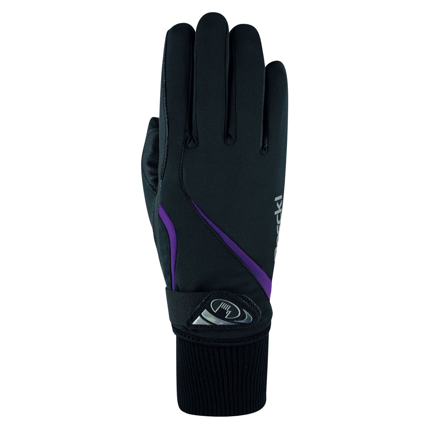 Roeckl Sports Roeckl Winterreithandschuh Wismar Reithandschuhe Schwarz / Lila 7 01-301573 0063