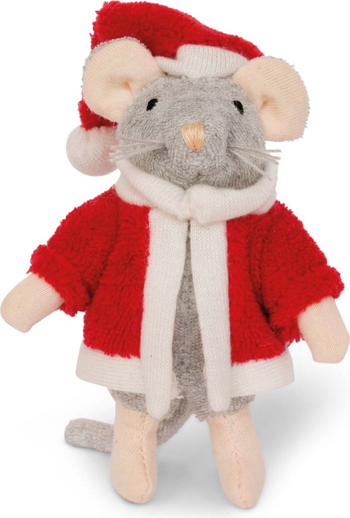 Het Muizenhuis Plüsch Weihnachtsmann - Stoffpuppe 12 cm - Weihnachtsgeschenk 5220035