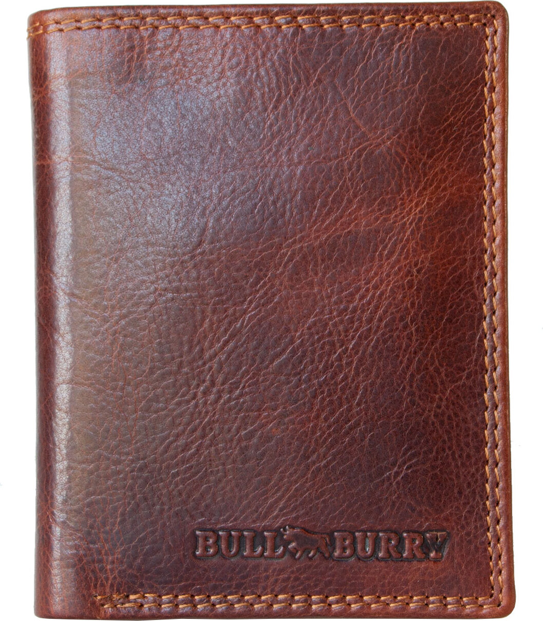 FLW Herren Brown Glazed Smart Designed Echtleder Geldbörse Bull Burry mit RFID (Datenschutz) 100b37a