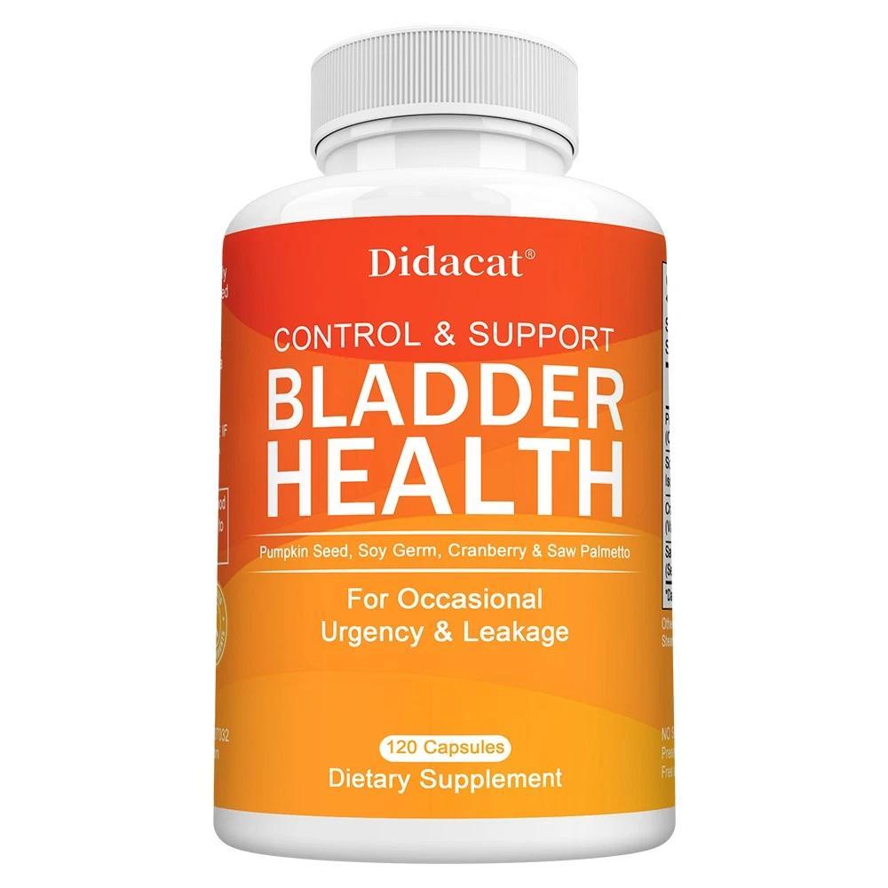 Didacat Bladder Health (120 Kapseln) Nahrungsergänzungsmittel, Blasengesundheit, Harnwegegesundheit, Urinverlust