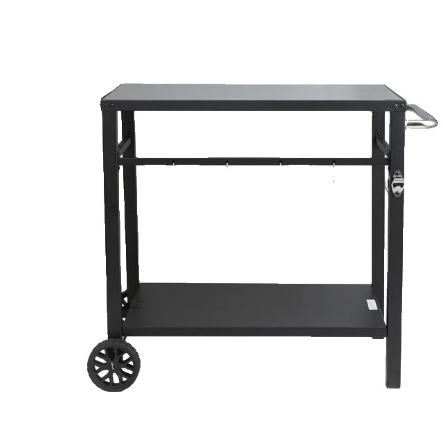 OEM Esswagen Tisch, Doppelregal, Klappdesign, 85X55cm Eisen 2130
