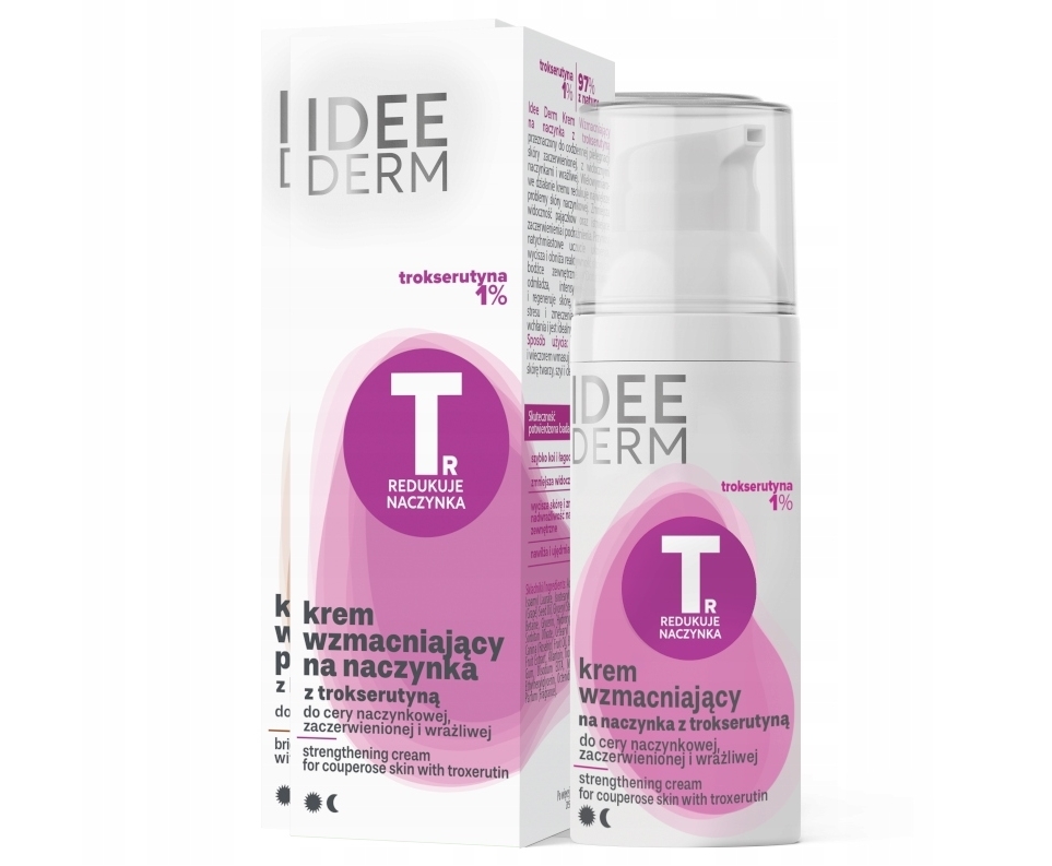 IDEEPHARM Gesichtscreme zur Stärkung der Kapillaren mit Troxerutin 50 ml