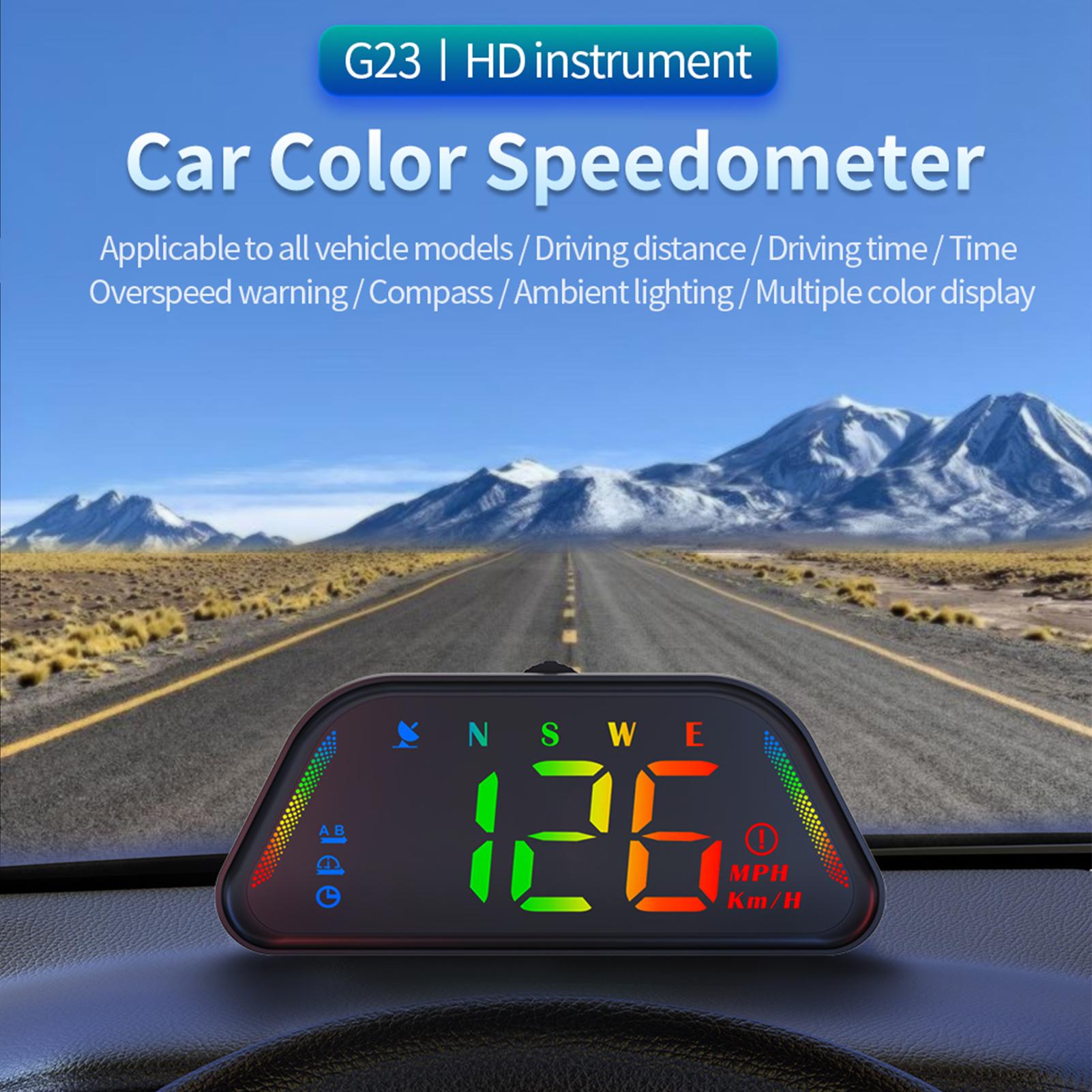 Lixada Digitaler Tachometer, universelles Head-up-Display für Autos (km/h und mph) mit Geschwindigkeitsanzeige und Alarm bei Geschwindigkeitsüberschreitung für alle Fahrzeuge K_1616260064211_260512_38486