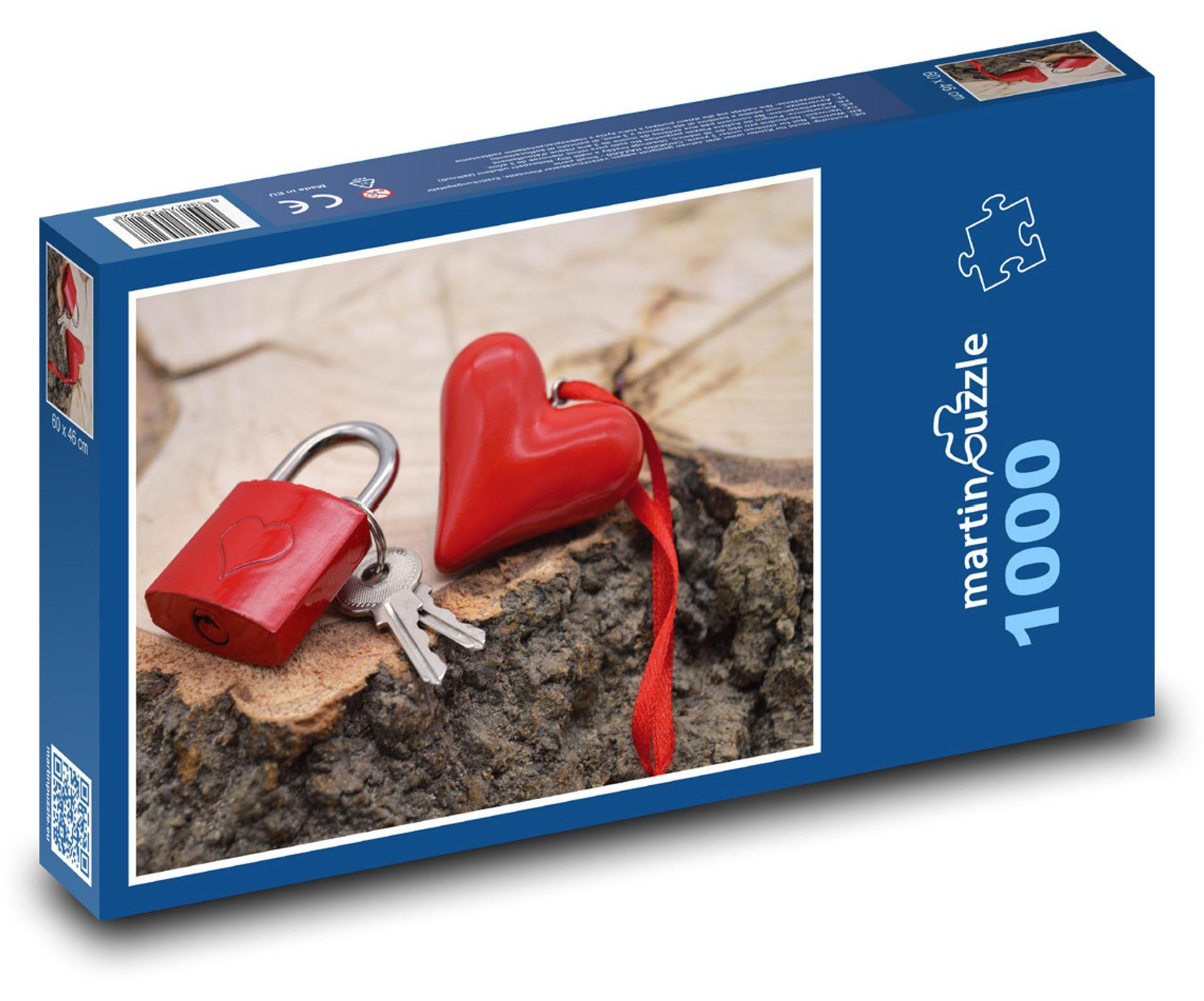 MCprint Puzzle 1000 Herz und Liebesschloss - martinpuzzle