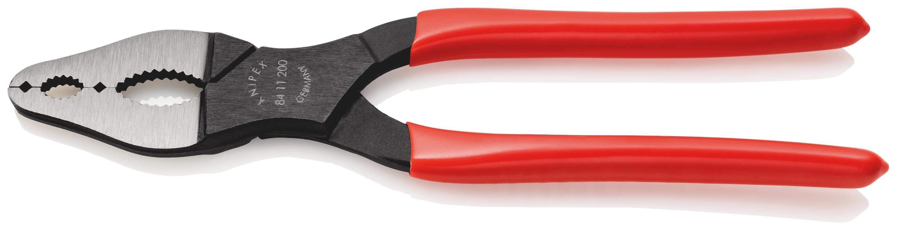 Fahrzeugkonuszange Gesamt-L.200mm Form 1 pol.Ku.-Überzug KNIPEX 84 11 200