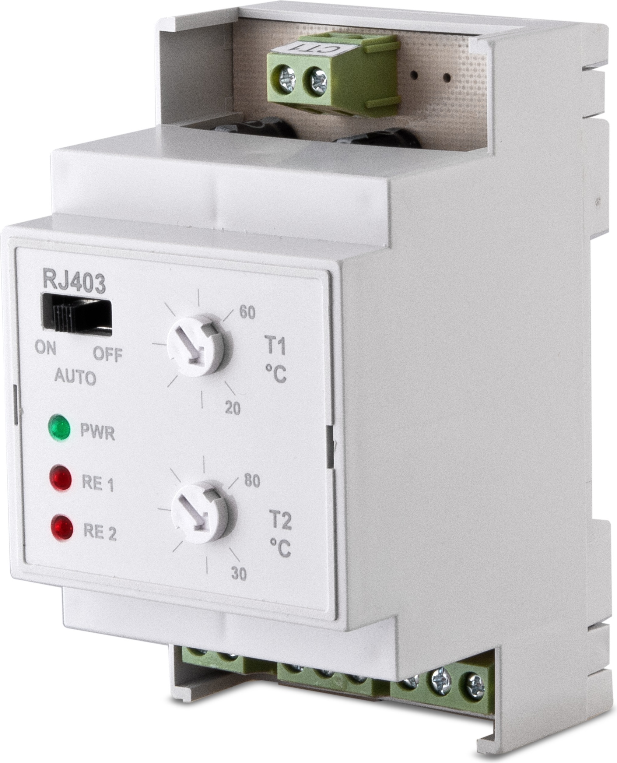 Dvojstupňový teplotný spínač Elektrobock RJ403