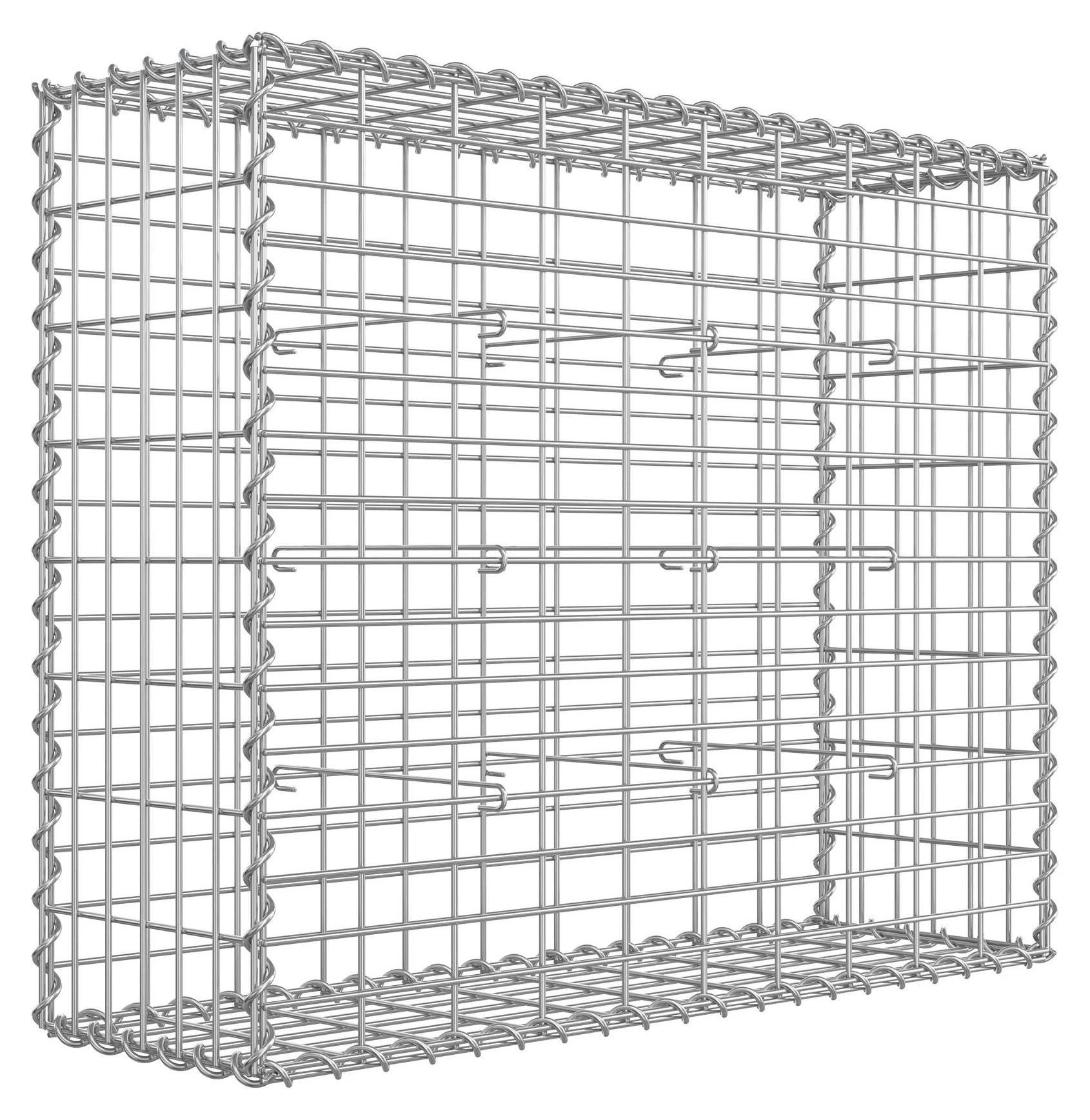 StarTech Gabionenkorb Hochbeet - Steinkorb aus Stahl - Größe M - Silber