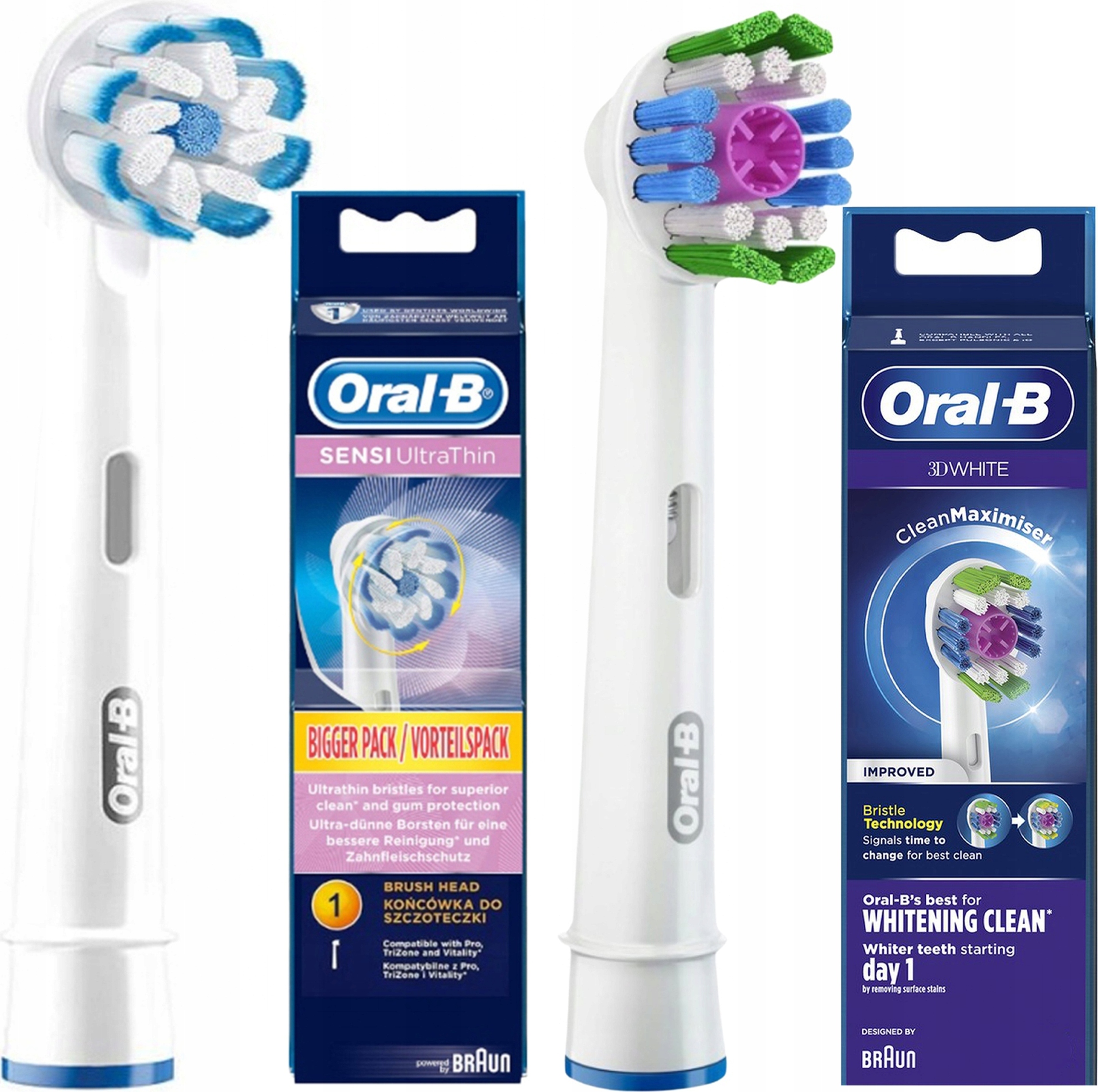 2 Hroty Oral-B Sensi Ultrathin 3D White Eb-18