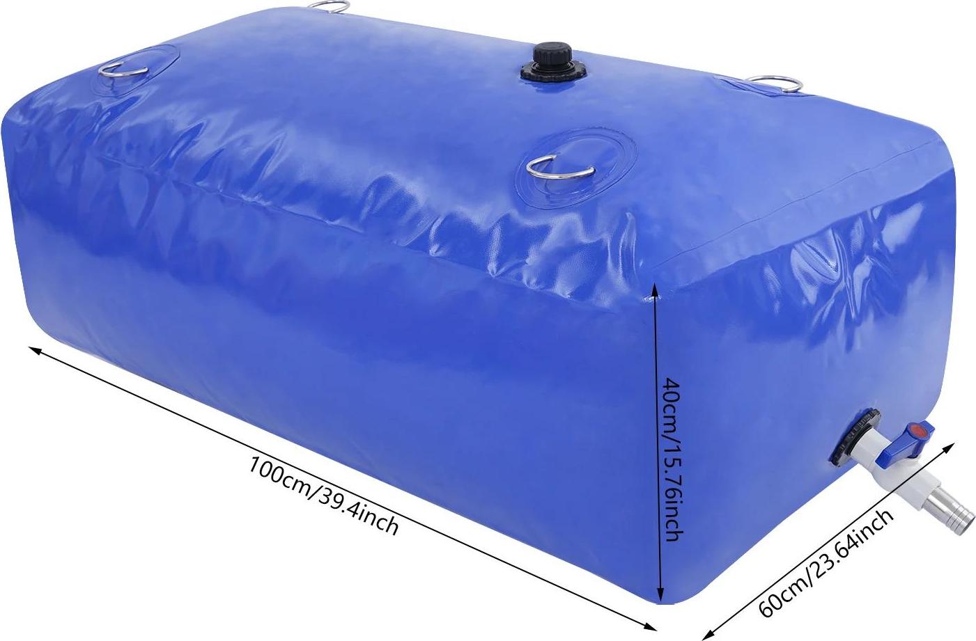 StarTech Wasserbeutel 240 l - Faltbarer Wassertank - Tragbar - Zur Wasserlagerung - Blau