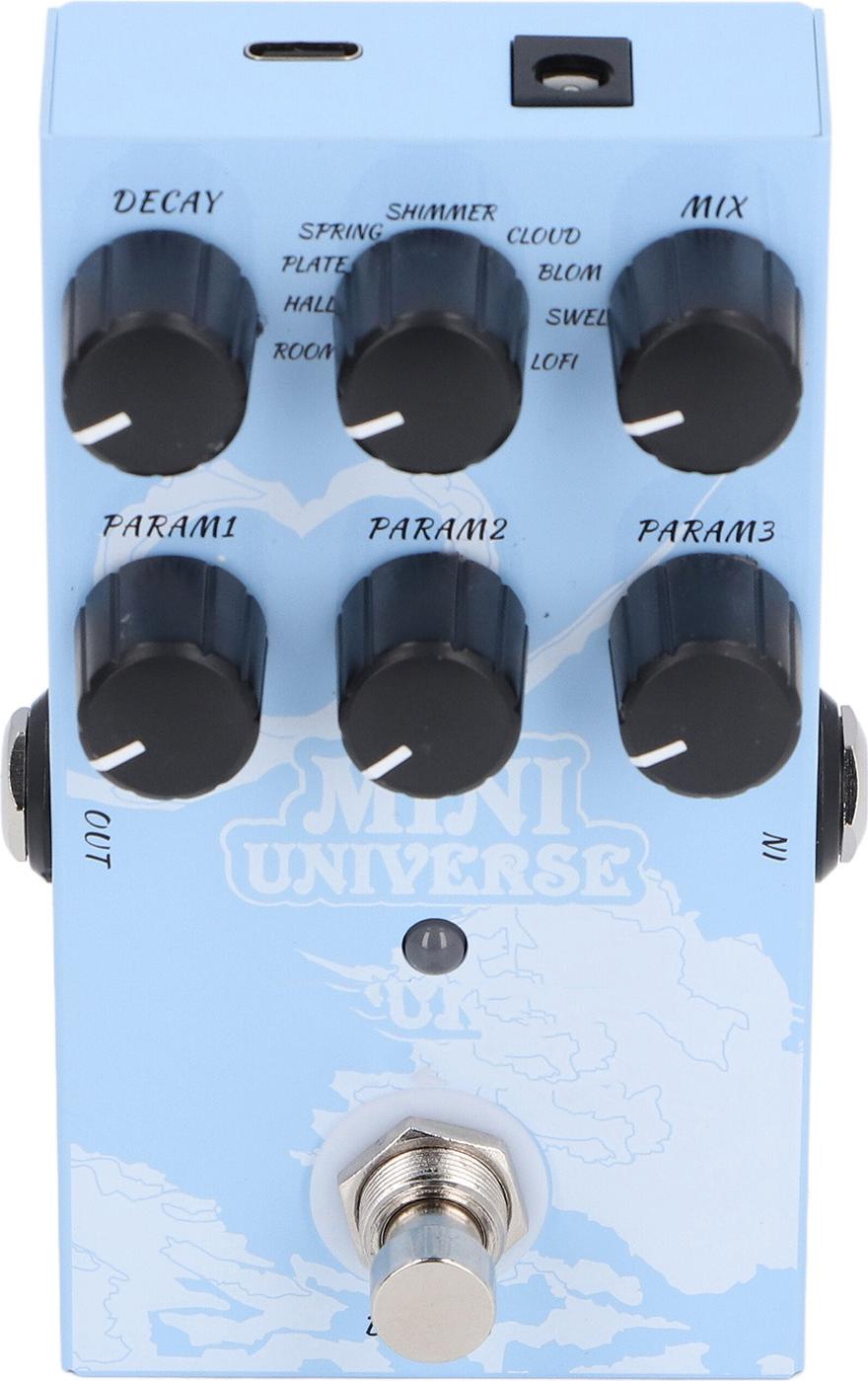 Cocosity 9 Reverb-Typen, Digitales Modeling-Reverb-Effektpedal mit USB-Typ-C-Stromversorgung, Digitales Effektpedal fr die Musikproduktion