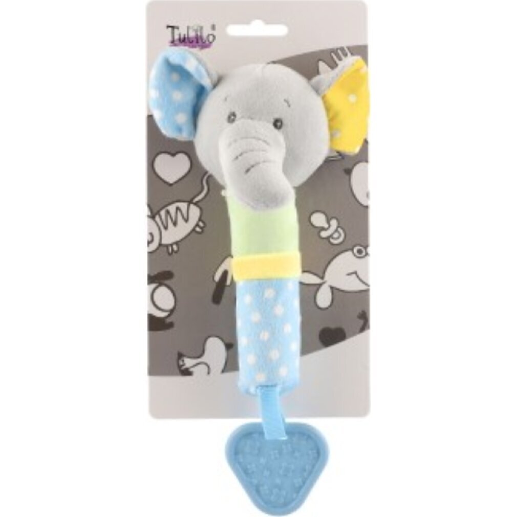 TEDDIES Quietschender Plü schelefant mit Beiß ring P308961