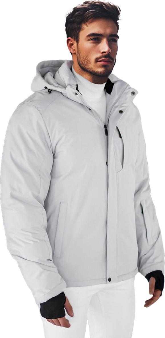 Herren Winterjacke Hellgrau OZONEE JS/91M9906/280Z Xxxl/58