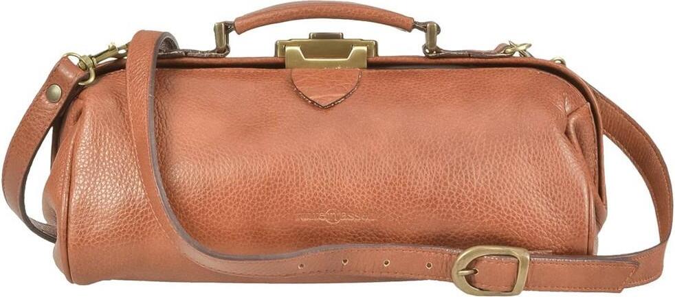 Ruitertassen Umhängetasche Leder Damen Köfferchen Arztkoffer Ledertasche Doctorsbag cognac braun 4100-77 774100