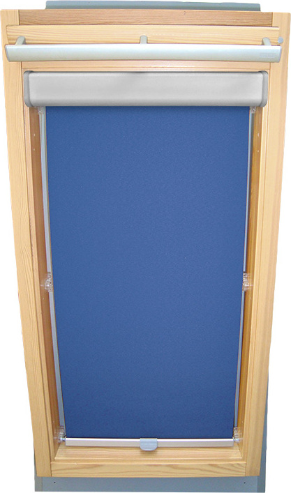 Sonnenschutz-HH Rollo für VELUX Dachfenster THERMO Komfort Premium mit Blende und Haltekrallen GGL/GPL/GGU/GPU - CK04 - Blau 2020011788