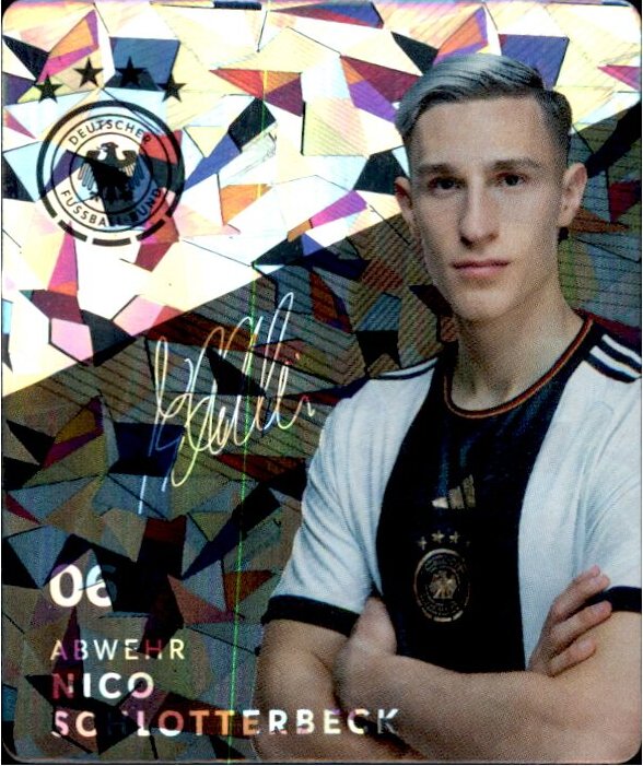 GLITZER Karte 6 - Jnico Schlotterbeck - WM 2022 REWE 3287