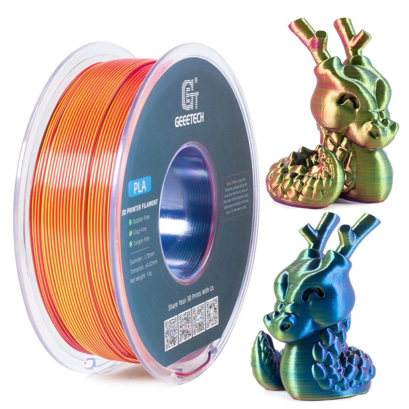 OEM 3D-Filament, PLA-Material, Verbesserung der Zähigkeit, Rot Gelb Blau 1624