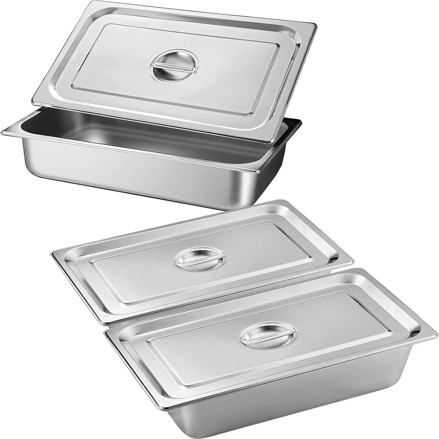 Markenlos Edelstahl-Paneerset - langlebig und vielseitig - Set von 3