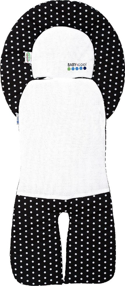 Odenwälder BabyNest Odenwälder 10159-1993 Babycool- Autositzauflage Tupfen schwarz