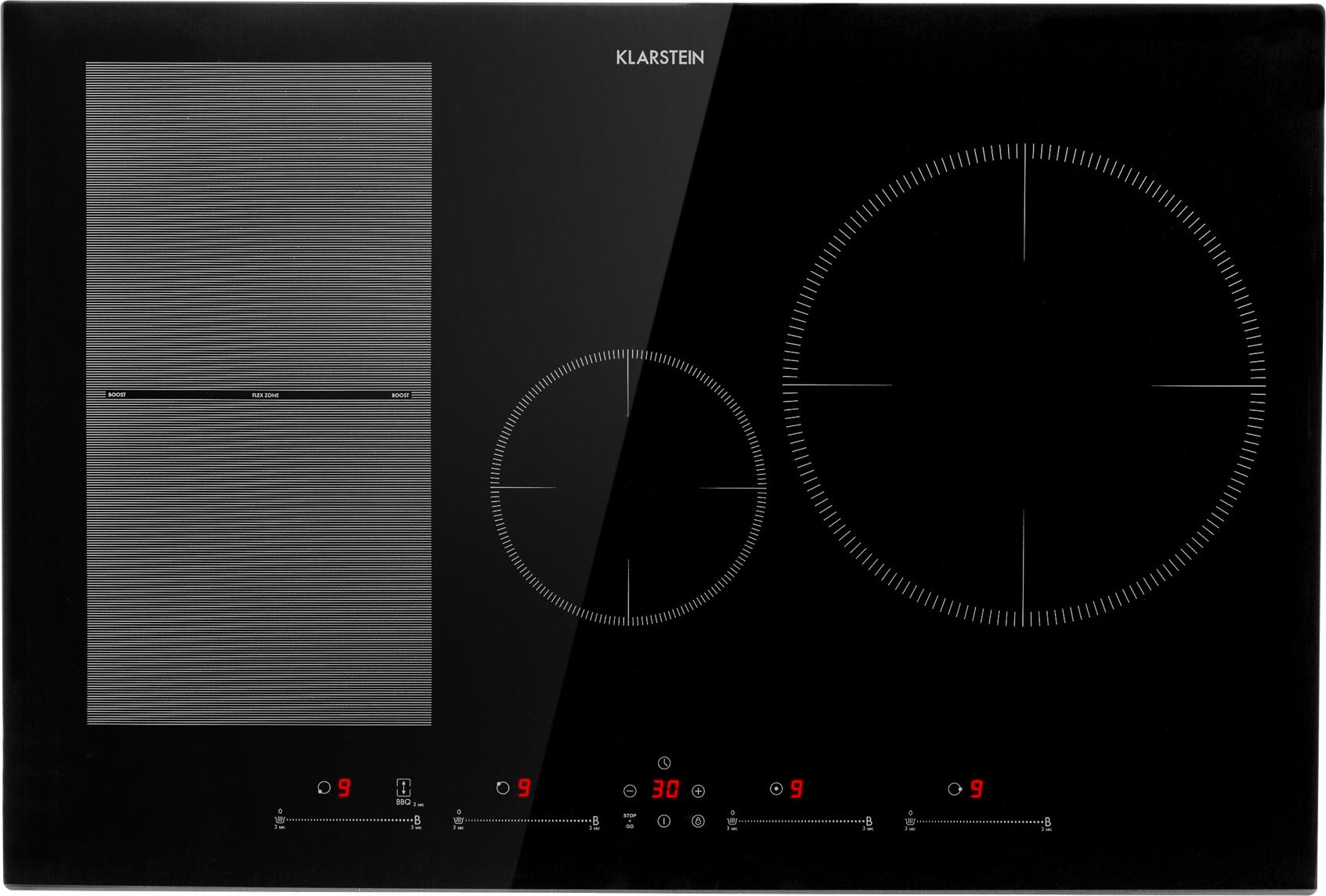 Klarstein Plaque à induction, 2 plaques, encastrable avec 2 plaques de cuisson, 3500 W, plaque de cuisson avec panneau de commande tactile et minuterie, cuisinière électrique efficace Klarstein Plaque à induction, 2 plaques, encastrable avec 2 plaques de cuisson, 3500 W, plaque de cuisson avec panneau de commande tactile et minuterie, cuisinière électrique efficace
