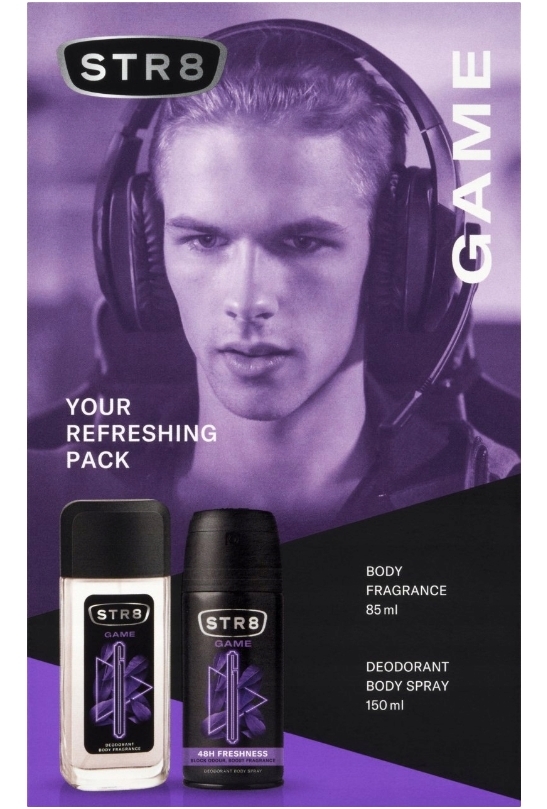 STR8 Game, Dezodorant 85 ml + Dezodorant 150 ml