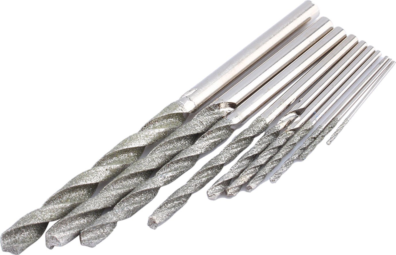 10x sada vrtákov s diamantovým hrotom Vrtáky na sklenené dlaždice 0,8-4,0 mm