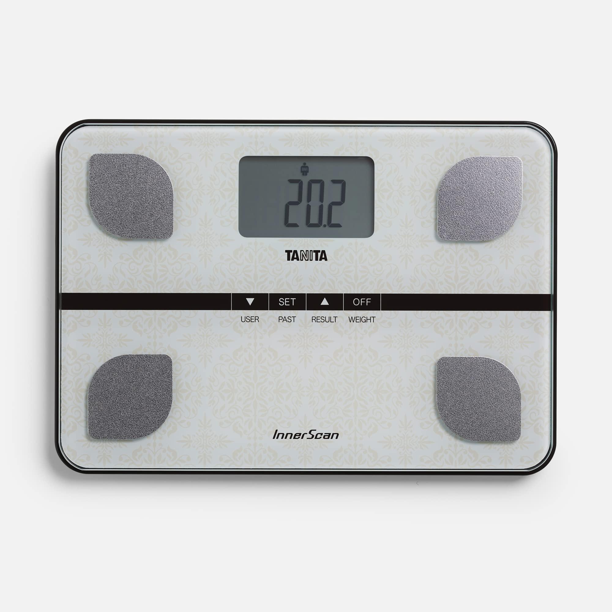 Tanita BC-732 Elektronische Personenwaage, max. 150 kg Tragkraft, LCD-Infodisplay, Körperfettanalyse, Körpermuskelanalyse, Körperwasseranalyse, Speicherfunktion, automatische Personenerkennung