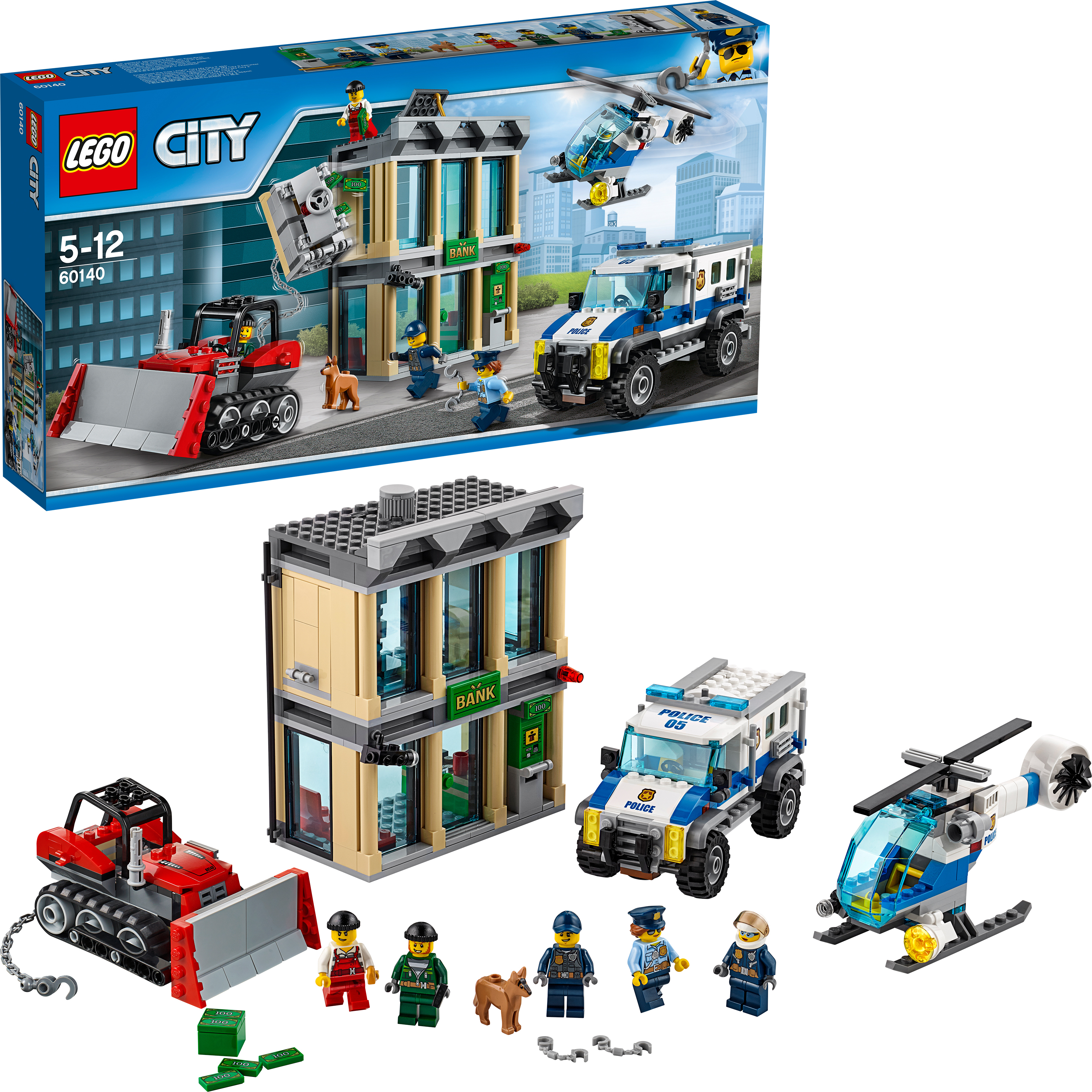 LEGO® City Bankraub mit Planierraupe 60140
