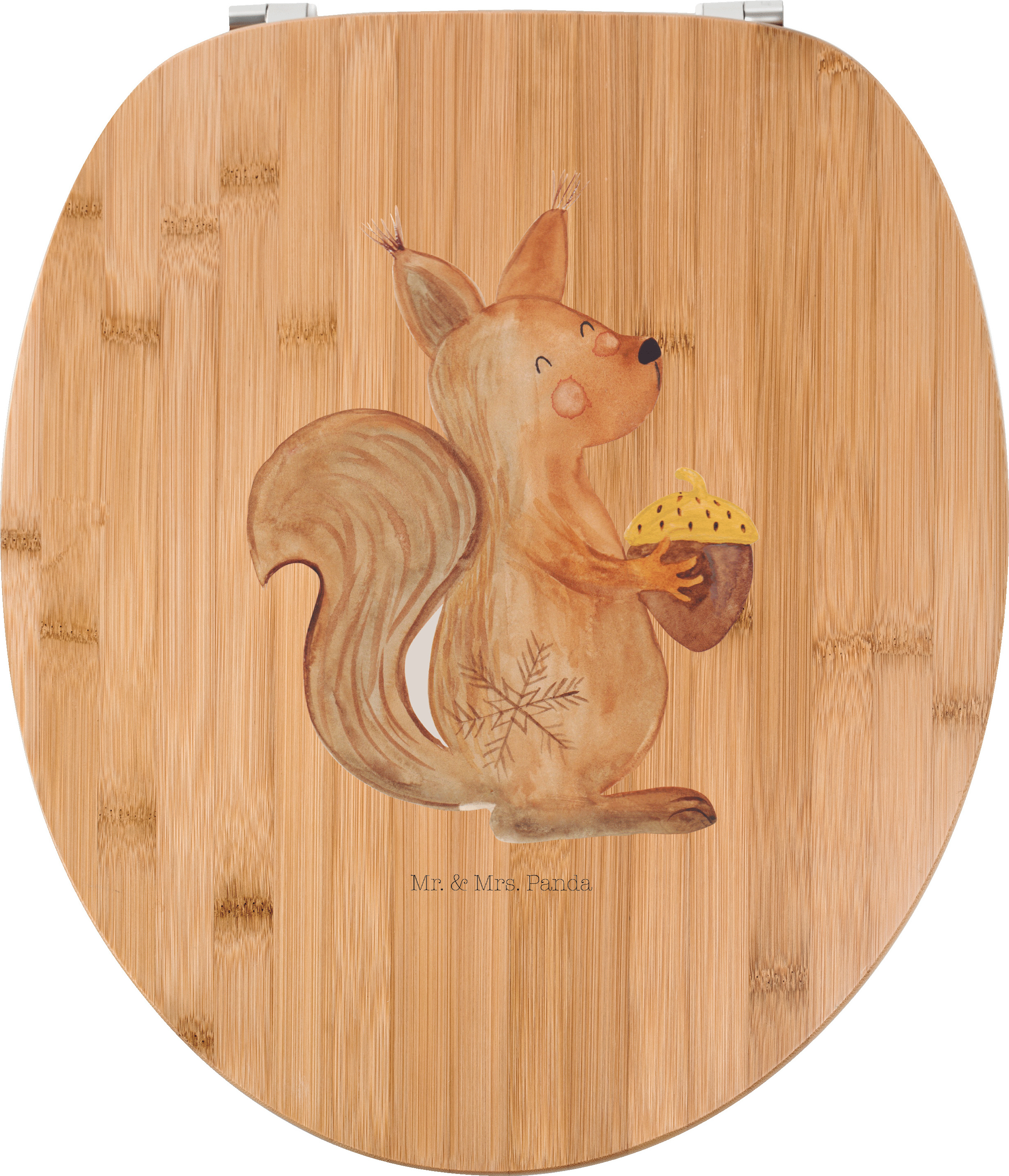 Mr. & Mrs. Panda Klo-Deckel Eichhörnchen Weihnachtszeit - Transparent - Geschenk, Weihnachten, WC Sitz, Frohes Neues Jahr, Frohe, WC-Sitz, Brille, Neujahr, Nikolaus PD-1038755-STANDARD