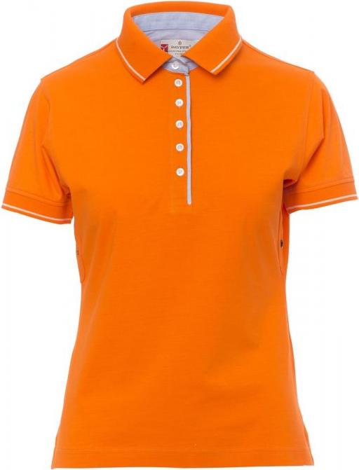 Damen Poloshirt "LEEDS" - Payper Orange/Weiss L 78