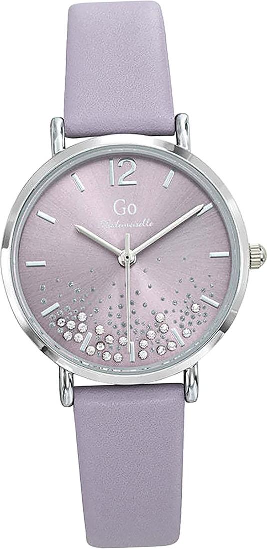 Len dámske náramkové hodinky Girl Only fialové analógové Mademoiselle s koženým remienkom D2UGO699456