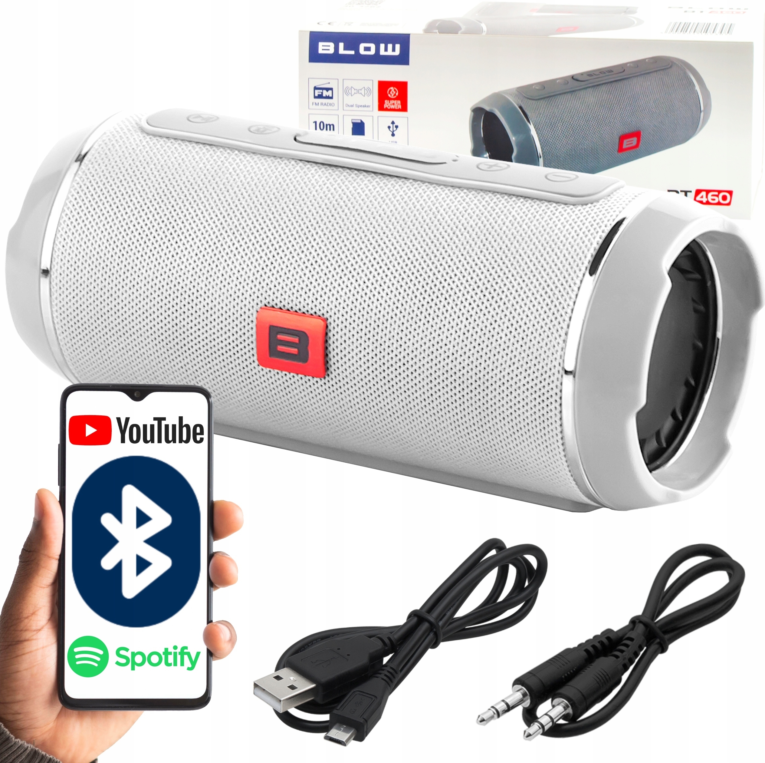 Bezdrôtový Bluetooth Reproduktor Blower Bt460 20W Fm Rádio 4 Reproduktory Usb Sd