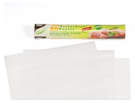 Papstar 9000x Blatt Butterbrotpapier 25 x 30 cm weiss