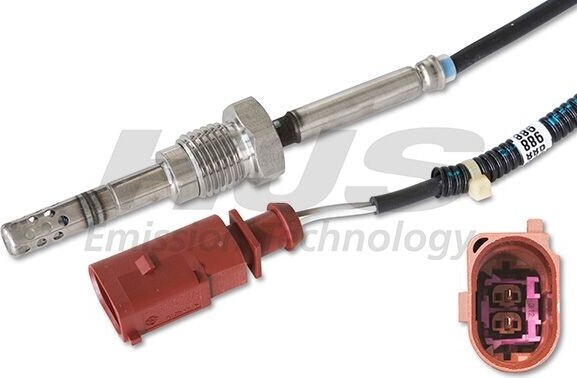 HJS Emission Technology HJS 92 09 4008 Abgastemperatursensor für VW Transporter V Bus (7HB, 7HJ, 7EB, 7EJ, 7EF, 7EG, 7HF, 7EC) M14x1.5 475mm