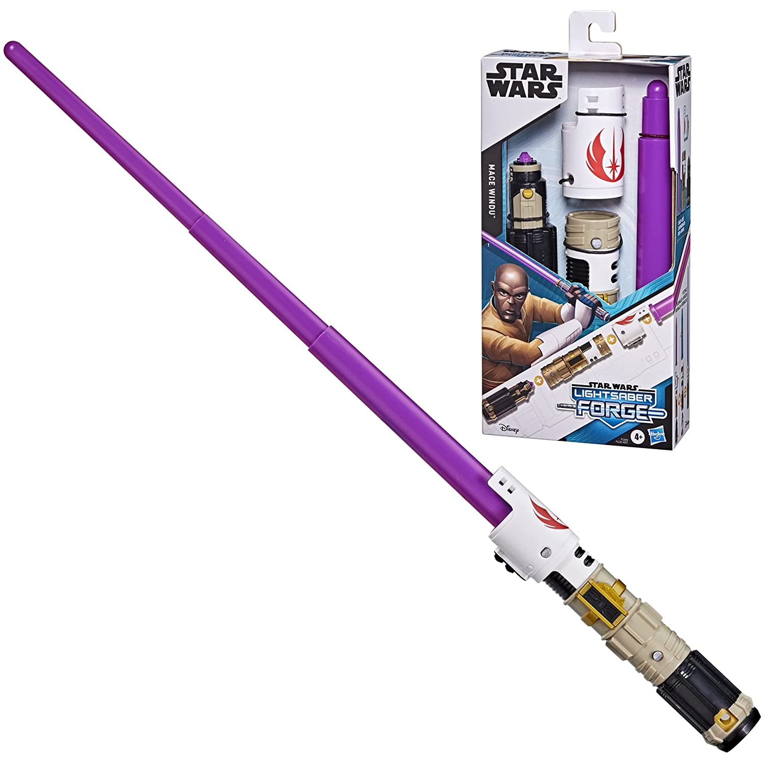 Hasbro Star Wars Forge Mace Windu, verstellbares Rollenspielzeug für Kinder ab 4 Jahren HASBRO 10432213_0