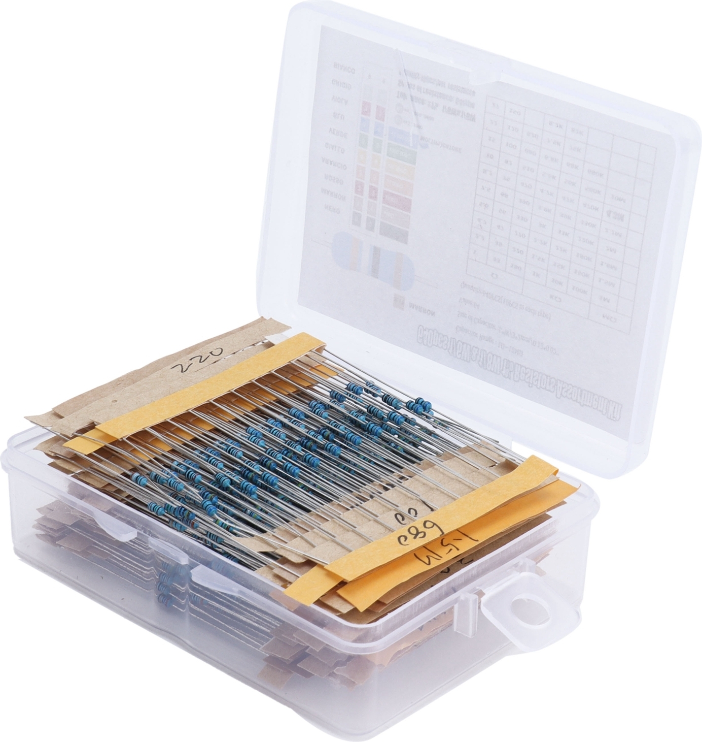 Cocosity Widerstand,Elektronischer Widerstand,Widerstandspack,DIY-Widerstand,Metallfilmwiderstand,Widerstandssortiment