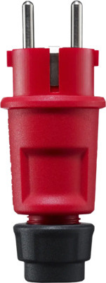 ABL 1519140 Schutzkontakt Stecker Elamid 2 Erdungssysteme IP44 rot Germany