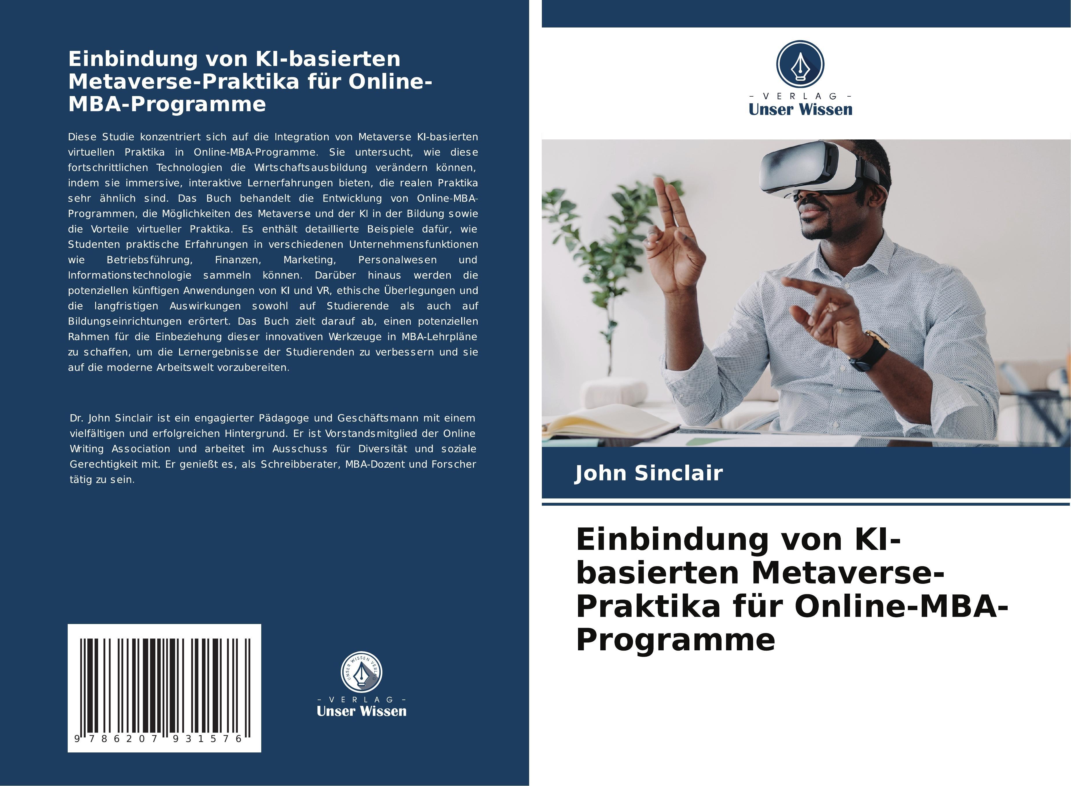 Sonstige Verlage Einbindung von KI-basierten Metaverse-Praktika für Online-MBA-Programme