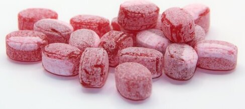 pin24shop 1 kg Glühwein ein Bonbon rot wie Wein von Jahrmarktbonbon HB-308