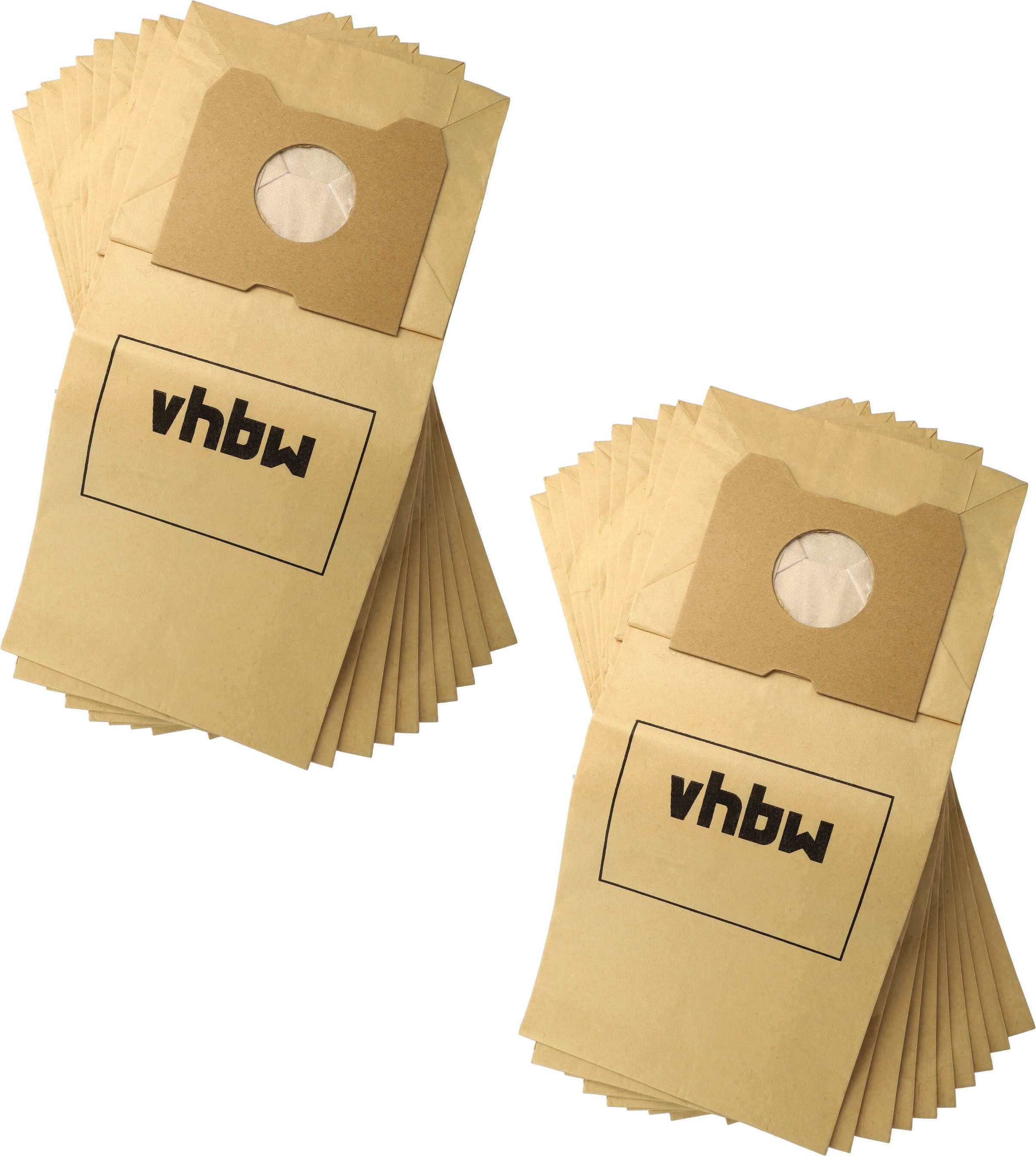 vhbw 20x Staubbeutel kompatibel mit Philips HR 6836 Triathlon, 6843, 6845 Triathlon, 6841, 6842 Triathlon, 6888 Staubsauger - 22cm x 19,5cm Sandfarben 172978399-2