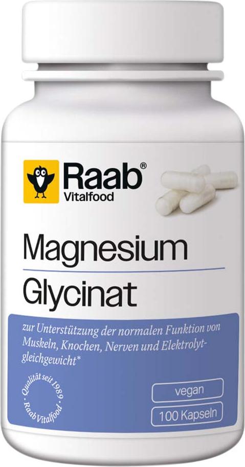 raab vitalfood Magnesiumglycinat - 100 Kapseln à 660 mg 66g 19372224