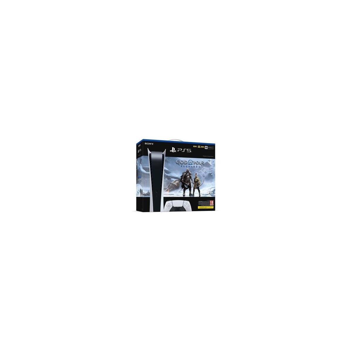 Konzola PS5 825 GB Digital Ed. White + God of War: Ragnarok VCH Sony Computer Ent.