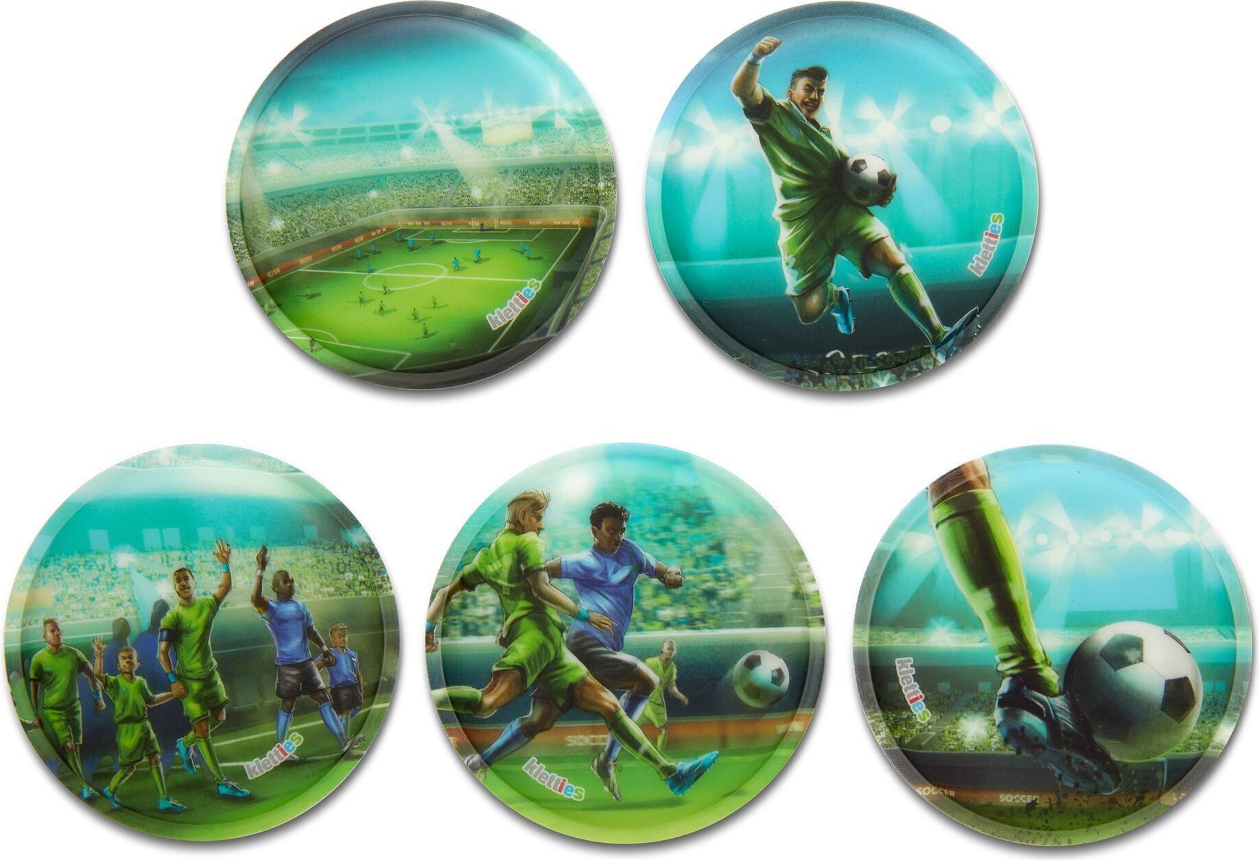 Ergobag Kletties Elfmeter 5-tlg., Klettmotive, austauschbar ERG-KLE-001-133