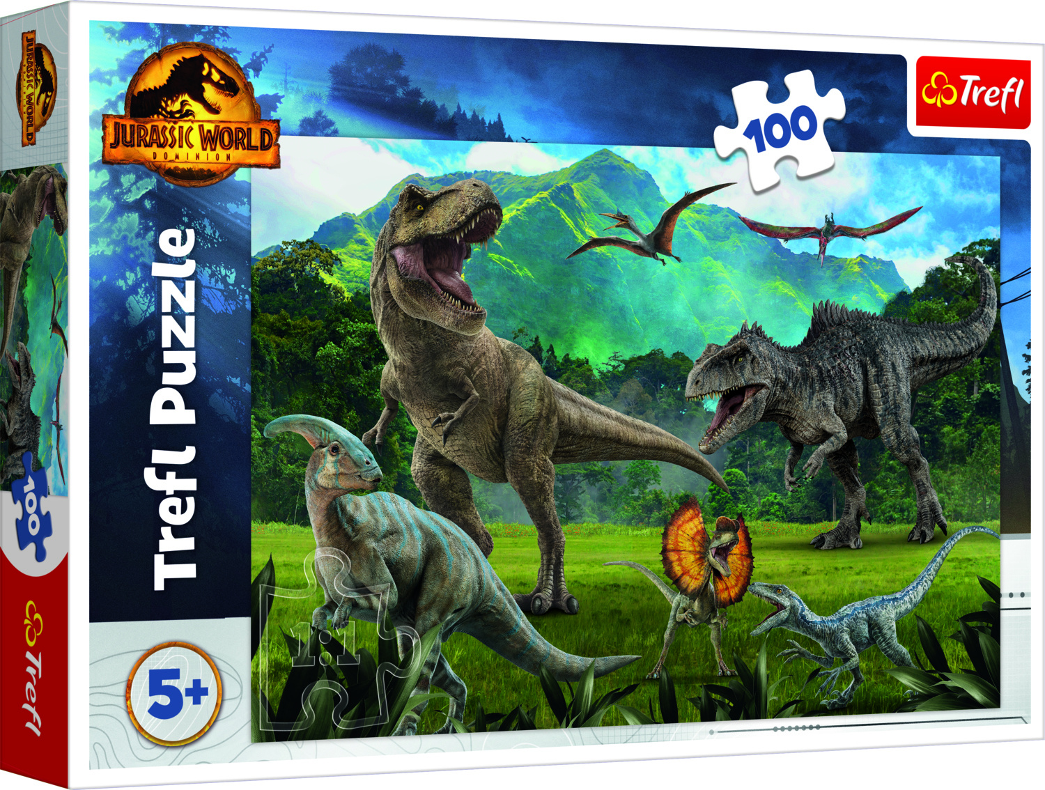 TREFL Puzzle Jurassic World: Herrschaft 100 Teile 16441