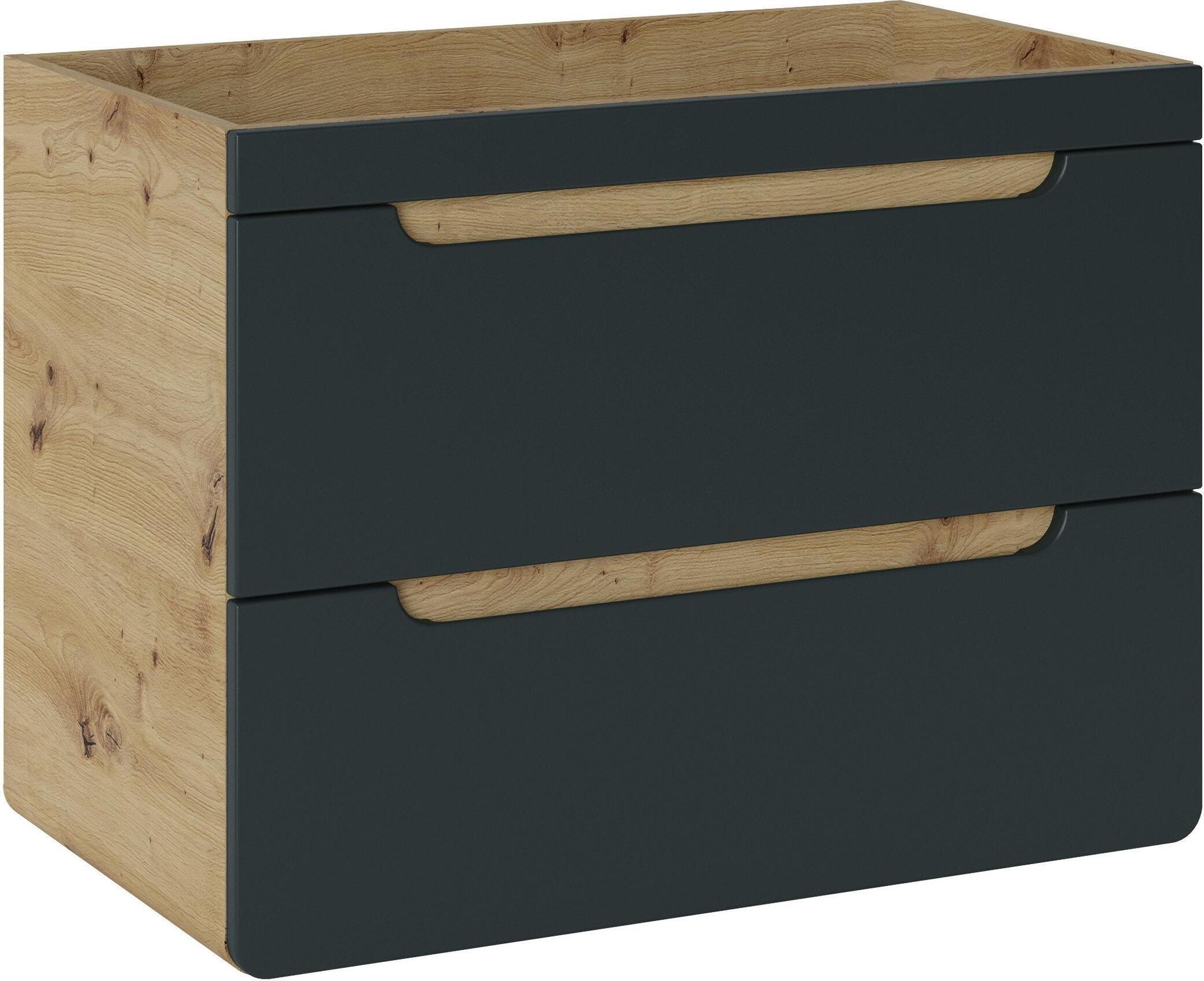 COMAD Badezimmerschrank 80Cm Mit 2 Schubladen - Ein Modernes Möbelstück Unter Dem Waschbecken COMAD-9715