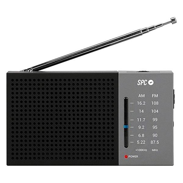 Spc jetty lite am/fm radio gray 4584N