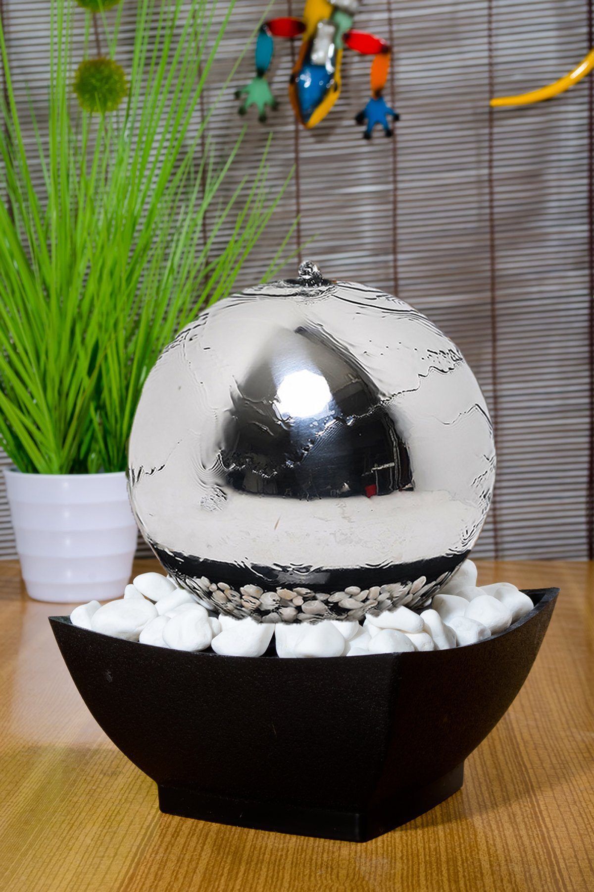 Könige Hausdeko GmbH Köhko Zimmerbrunnen Samba Kugelbrunnen Tischbrunnen 25005«